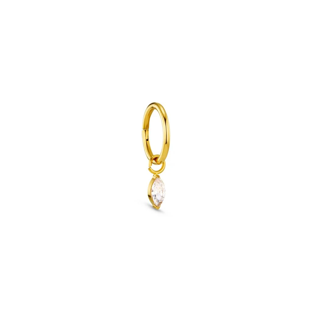 Orelia London Crystal Navette Drop Clicker Hoop 8mm 1