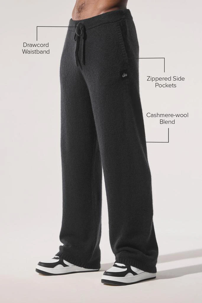 Alo New Class Cashmere Sweatpant - Black 2