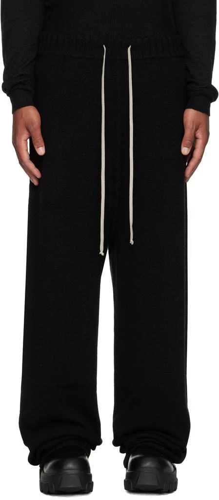 Rick Owens Black Concordians Track Sweatpants 1