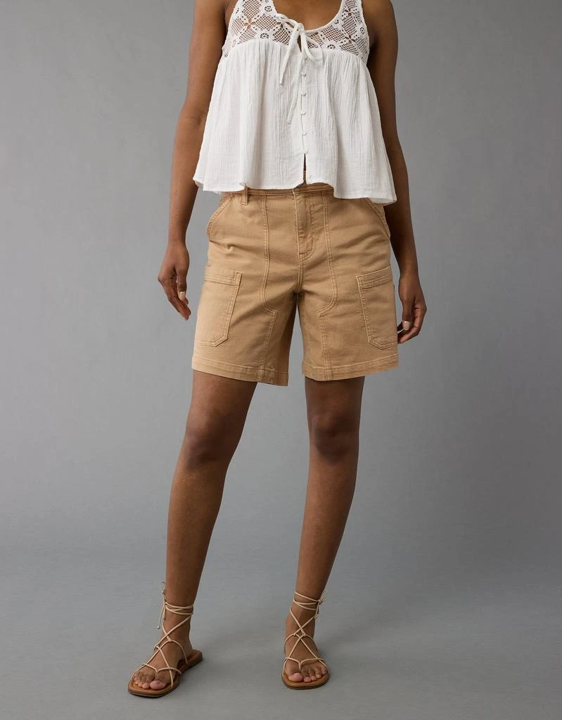 American Eagle Outfitters AE Dreamy Drape High-Waisted Carpenter Short 1