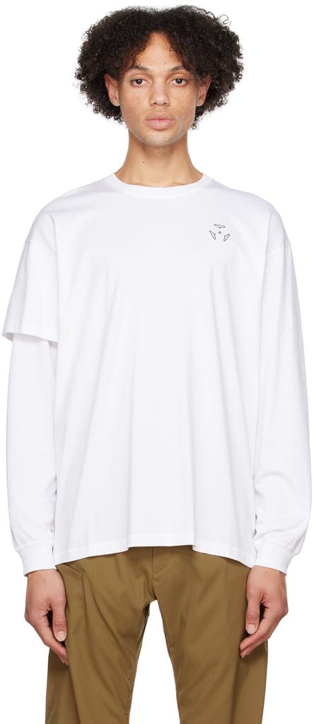 ACRONYM® White Layered Long Sleeve T-Shirt