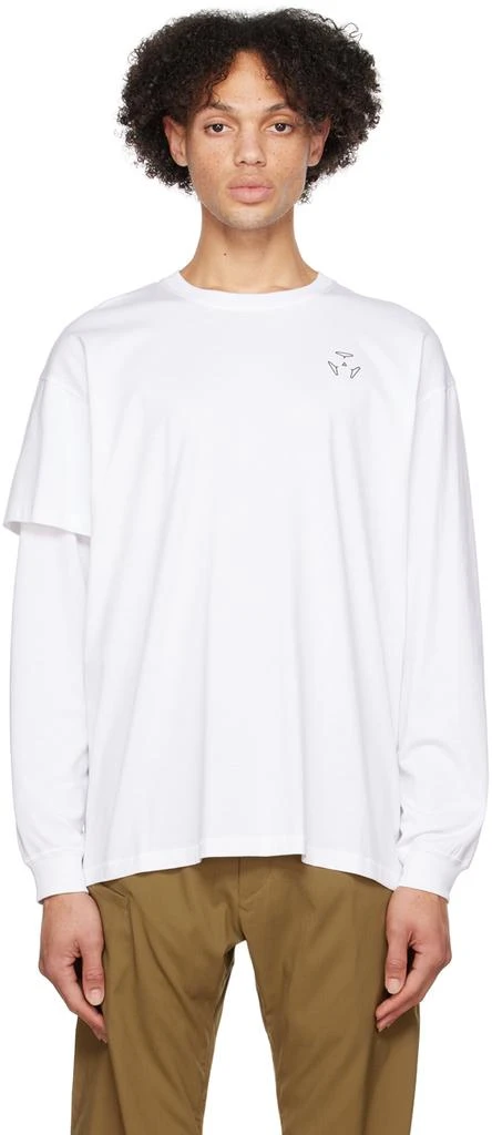 Acronym White Layered Long Sleeve T-Shirt 1