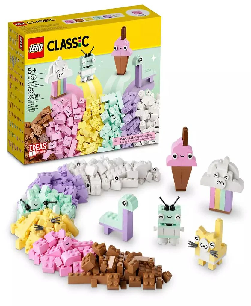 LEGO Classic 11028 Creative Pastel Fun Toy Assorted Piece Brick Expansion Building Set 1