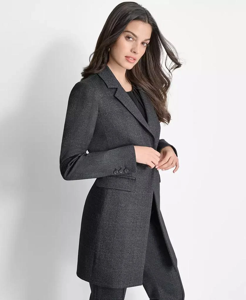 DKNY Women's One-Button Long Blazer 3
