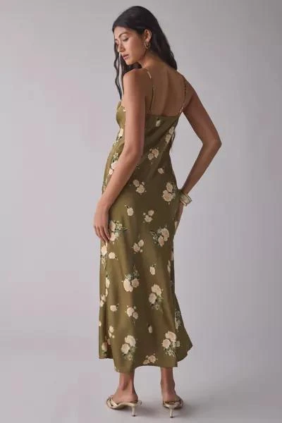 Kiss The Sky Kiss The Sky Floral Satin Bustier Slip Midi Dress 3