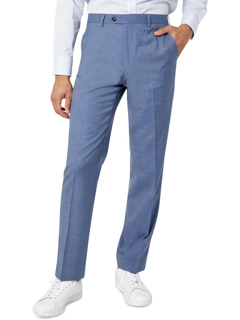 Sean John Mens Classic Fit Flat Front Suit Pants