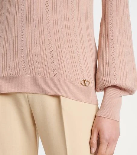 Valentino Pointelle virgin wool sweater 5