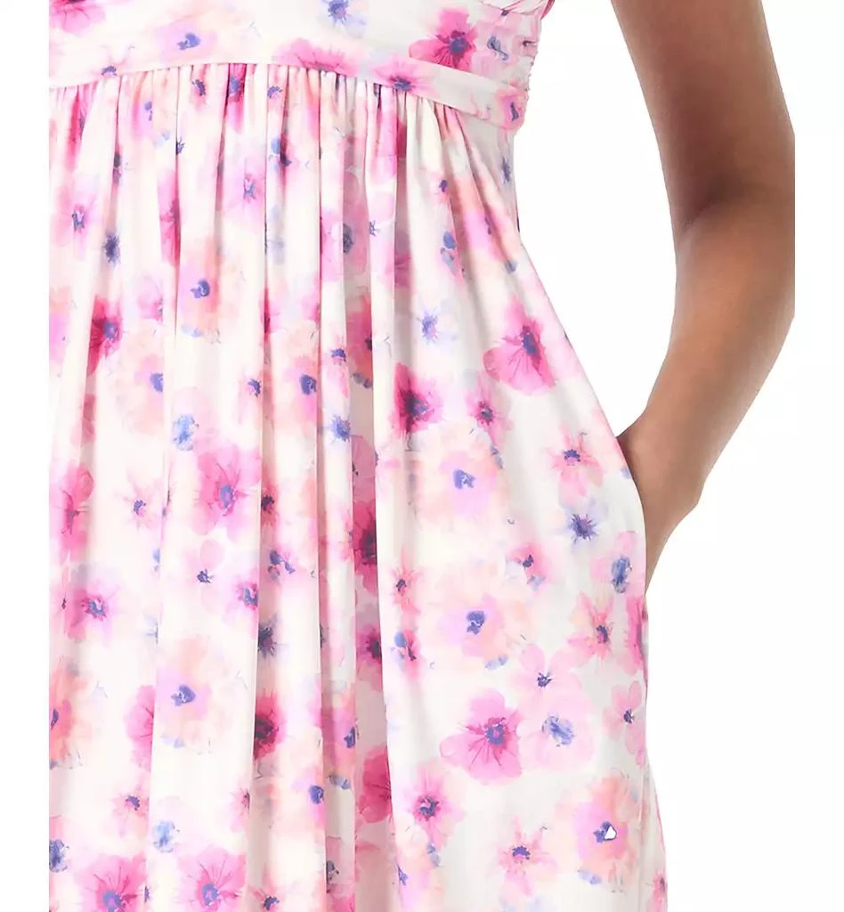 Carmen Marc Valvo Women's Printed Sleeveless Cover-Up Dress 4