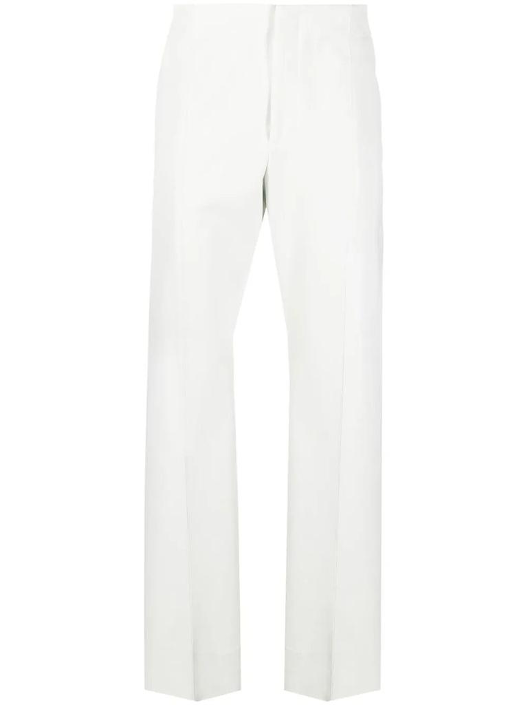 Salvatore Ferragamo Ferragamo High-Waisted Straight-Leg Trousers 141521753572