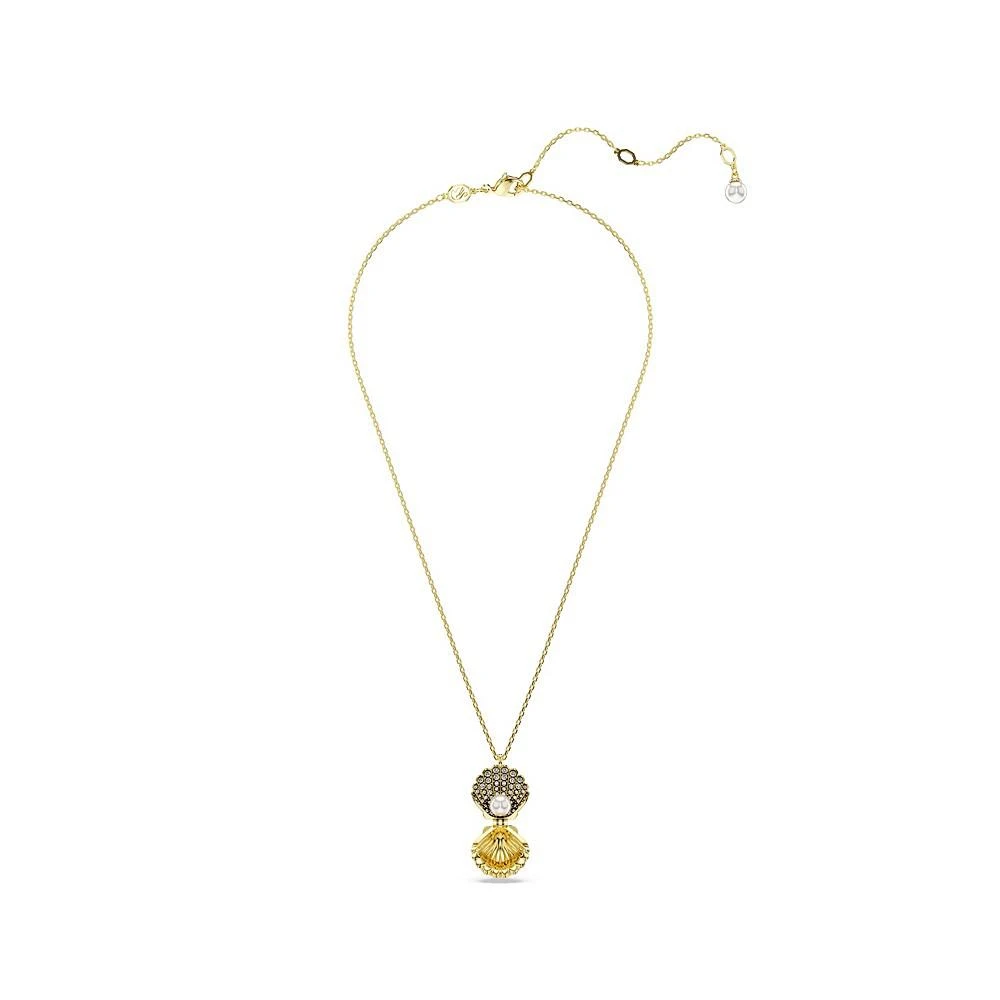Swarovski Crystal Swarovski Imitation Pearl, Shell, White, Gold-Tone Idyllia Pendant Necklace 2