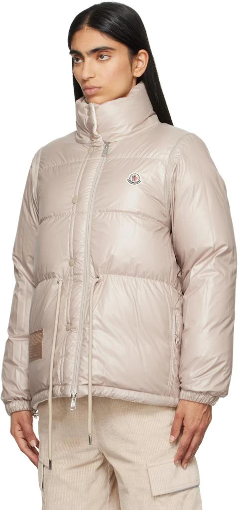 Moncler Off-White Verone Short Reversible Down Jacket 4