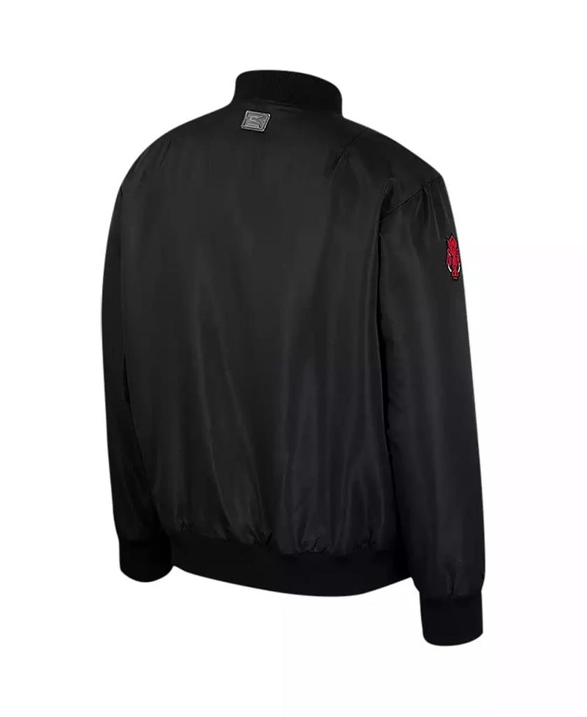 Colosseum Men's Black Arkansas Razorbacks Full-Zip Bomber Jacket 3