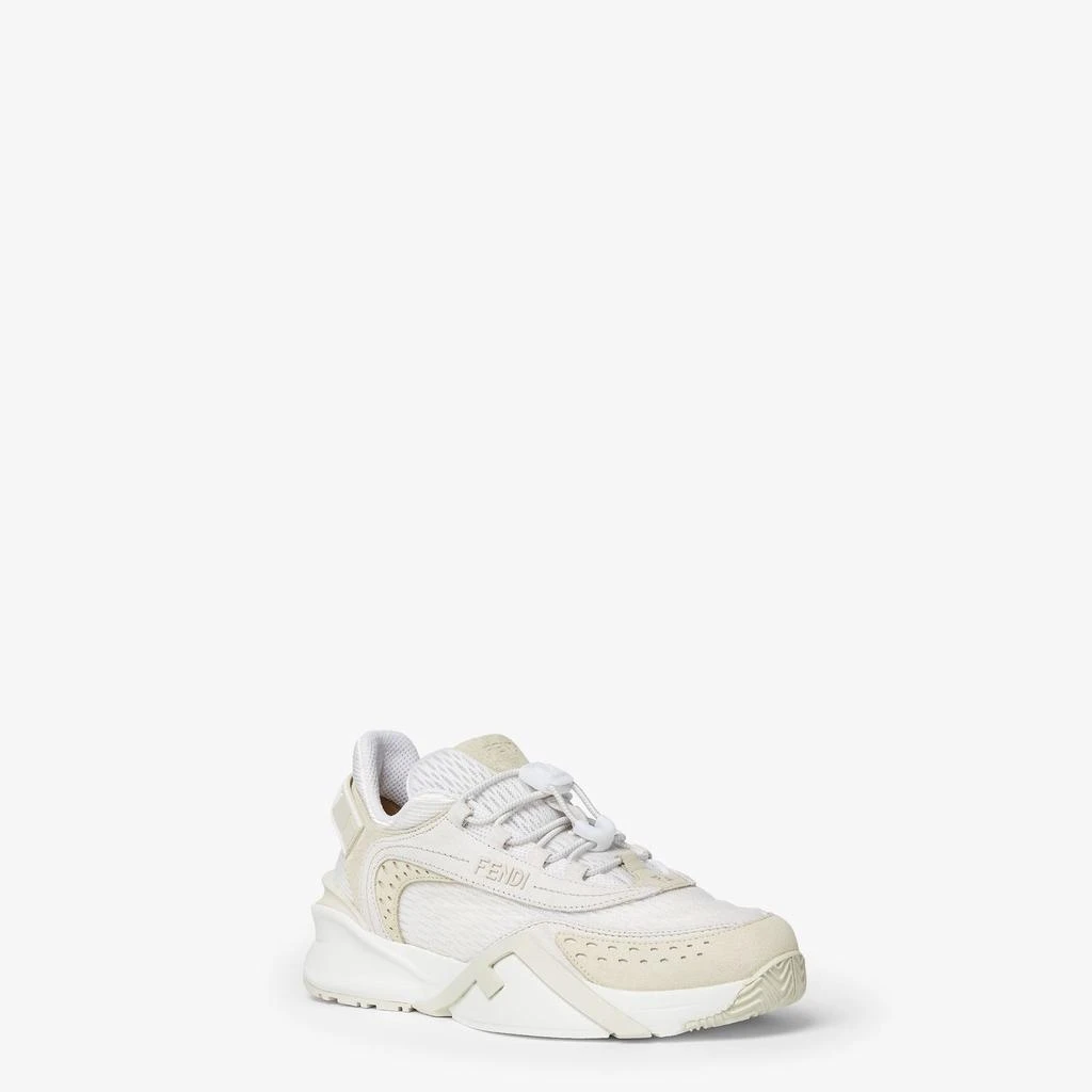 Fendi FLOW SNEAKER IN WHITE MESH AND SUEDE 2