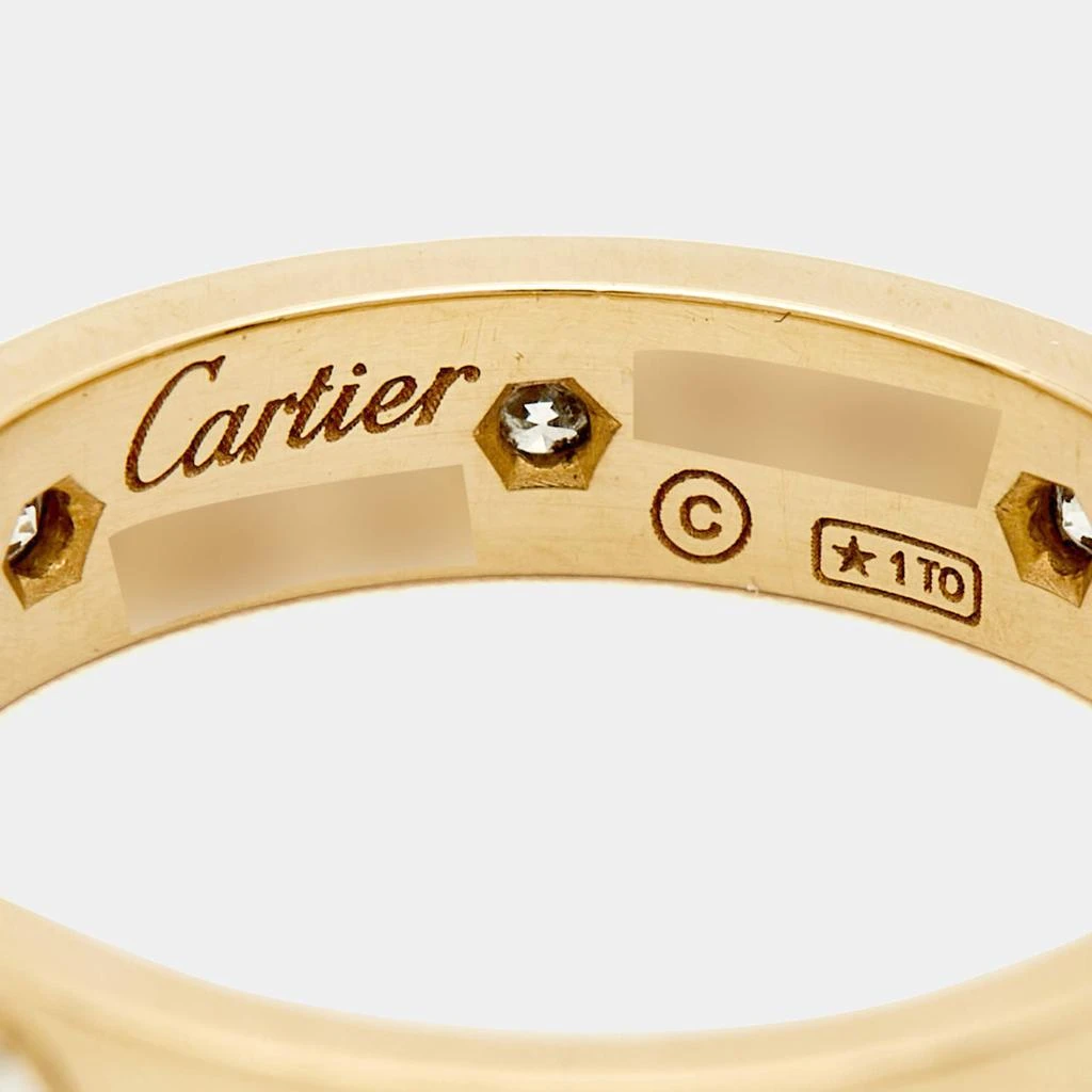 Cartier Cartier Love 8 Diamond 18k Yellow Gold Small Model Wedding Band Ring 51 5