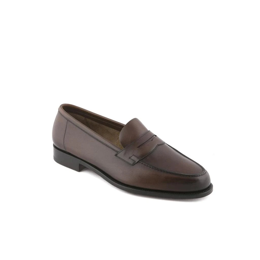 Edward Green Duke Dark Oak Antique Calf Unlined Penny Loafer 1