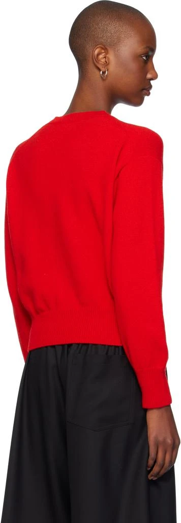 &Daughter Red Ada Crewneck Cardigan 3