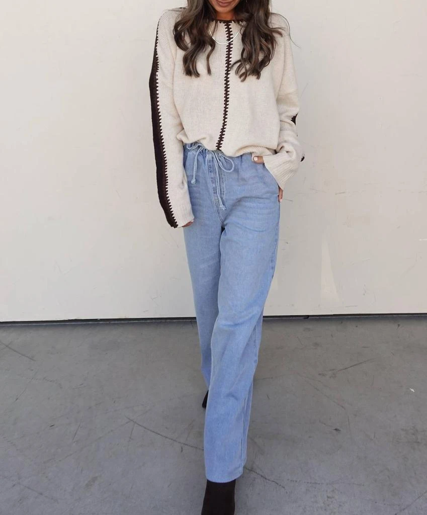 WISHLIST Wishlist - Drawstring Wide Leg Denim Pant 2