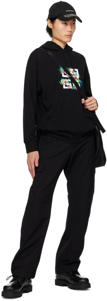Givenchy Black Embroidered Hoodie 4