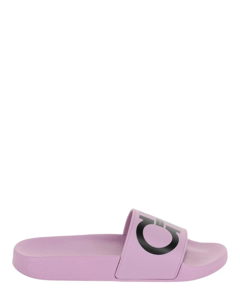 Salvatore Ferragamo Groovy Dual Gancini Slides 1