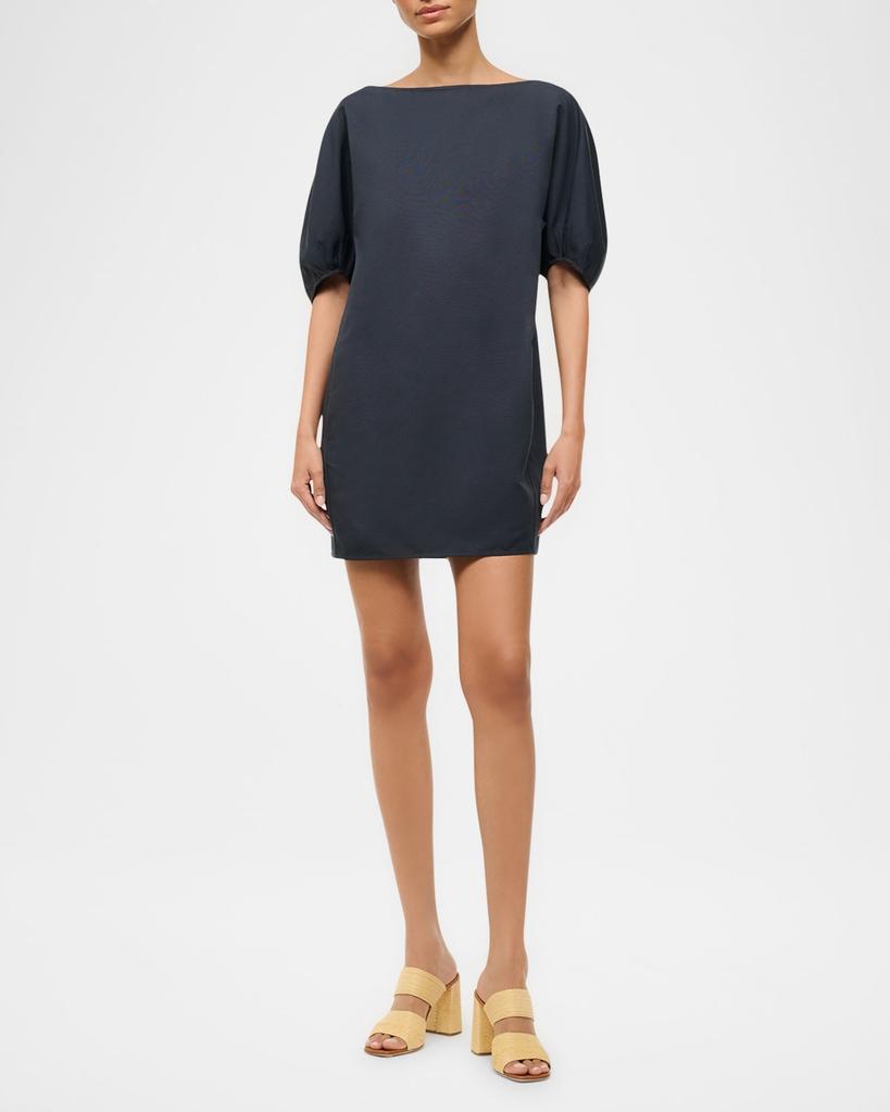 Staud Didi Boat-Neck Mini Dress