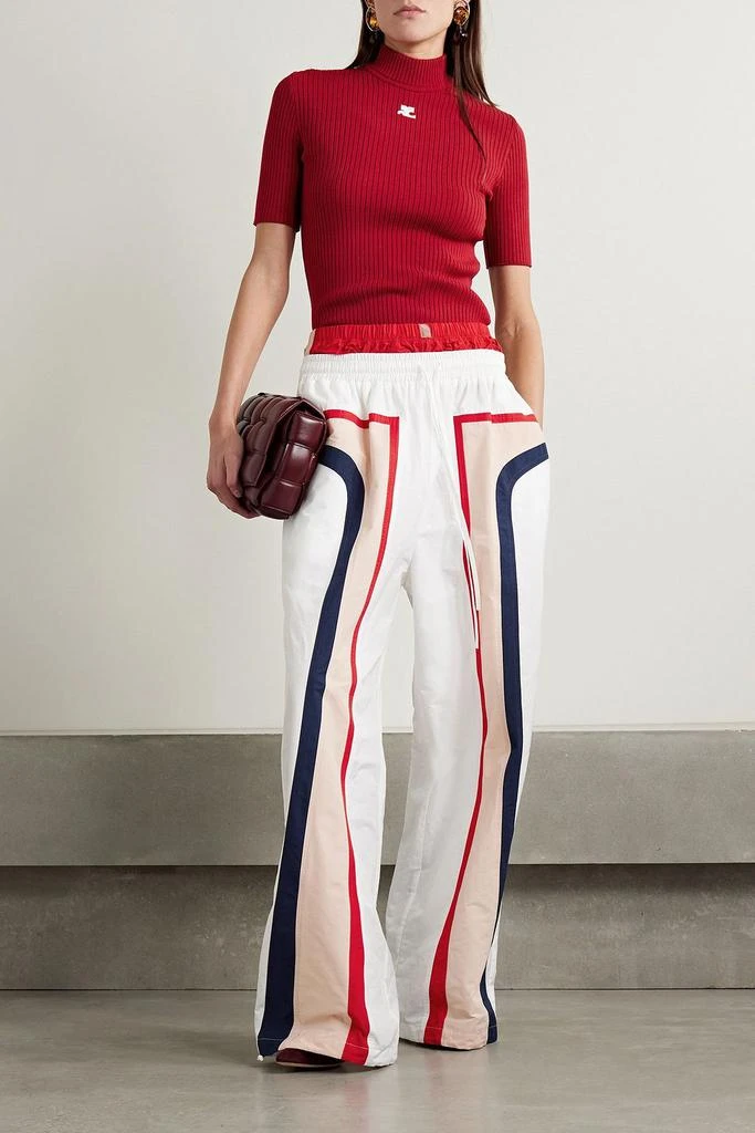 Rosie Assoulin Billab-Long layered striped shell track pants 2
