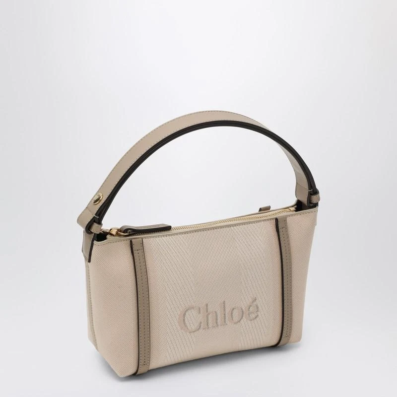 Chloé Chloé Carry bag in pink beige striped canvas 3