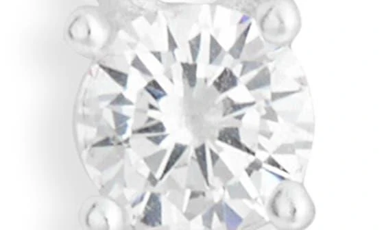 Argento Vivo Sterling Silver Mixed CZ Charms 
2-Pack Huggie Hoop Earrings 4