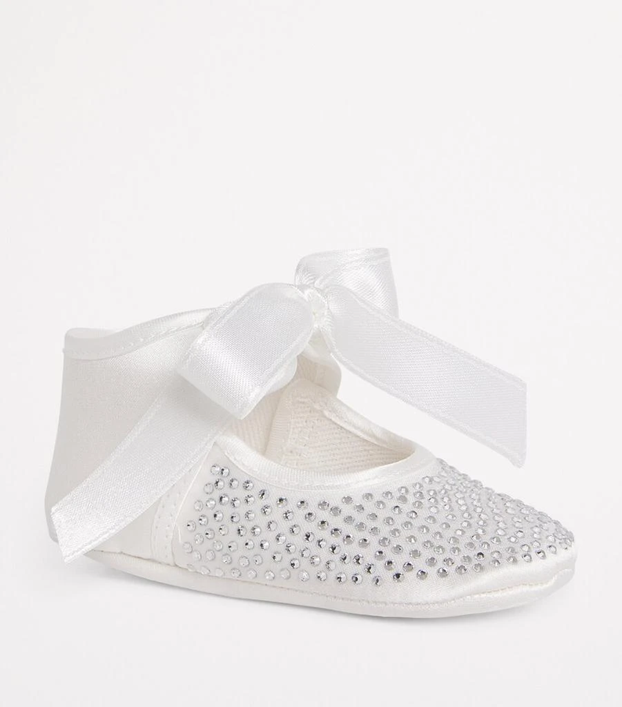 Bimbalo Satin Crystal-Embellished Ballet Flats 4