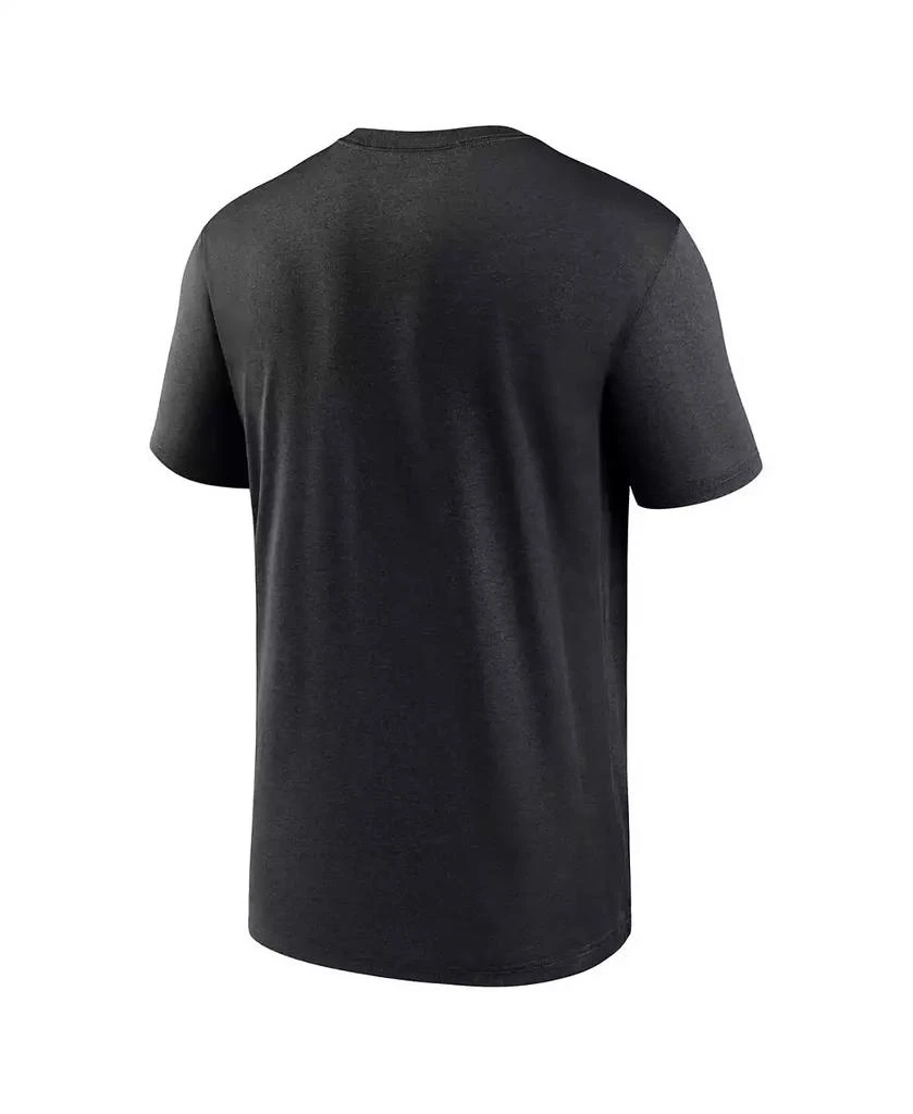 NIKE Men's Black Philadelphia Eagles Super Bowl LVII Team Logo Lockup T-shirt 2