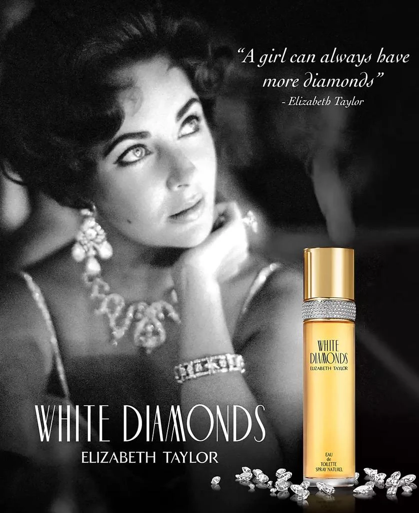 Elizabeth Taylor White Diamonds Eau de Toilette Spray Naturel, 3.3 oz 5