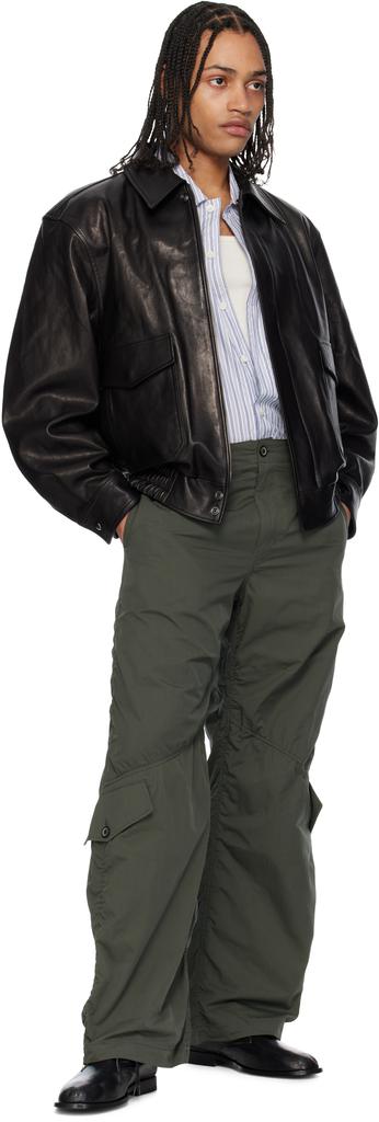 【完売品】COOR Vegetable Leather A-2 Jacket Black Vegetable A-2 Leather Jacket – On Sale Now with Up to 34