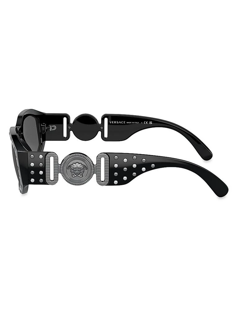 Versace 53MM Medusa Detail Oval Sunglasses - Accessories  display picture 2
