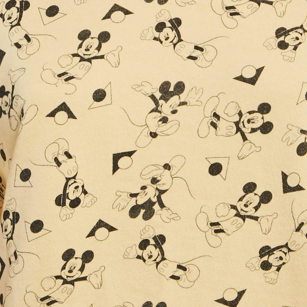 Yves Saint Laurent Saint Laurent Paris x Disney Yellow Mickey Mouse Print Cotton Knit Sweater XS 3