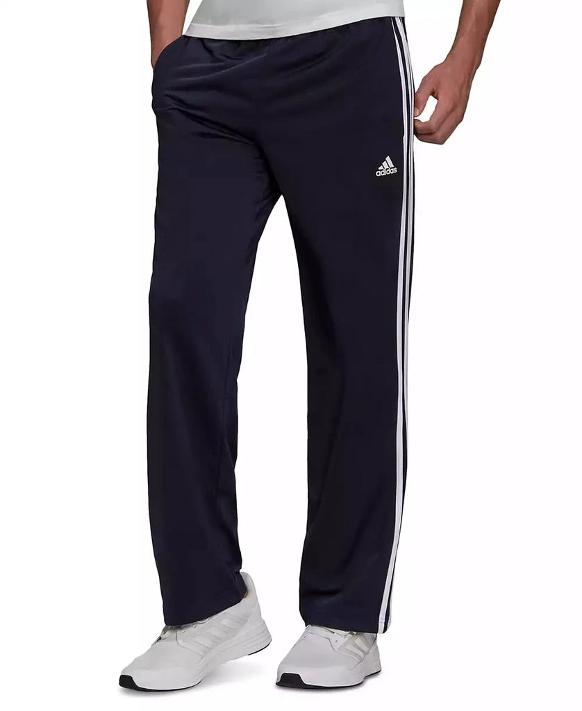 adidas Men's Primegreen Essentials Warm-Up Open Hem 3-Stripes Track Pants 1