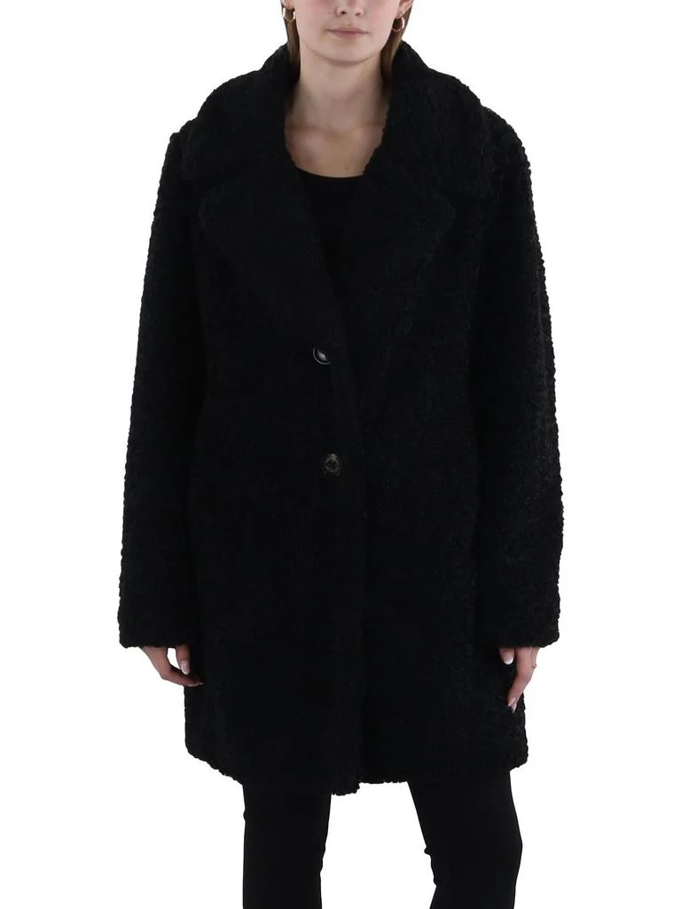 Sam Edelman Womens Faux Fur Short Teddy Coat 1