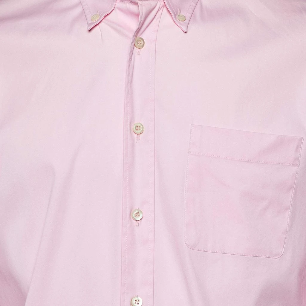 Prada Prada Pink Stretch Cotton Button Down Shirt M 3