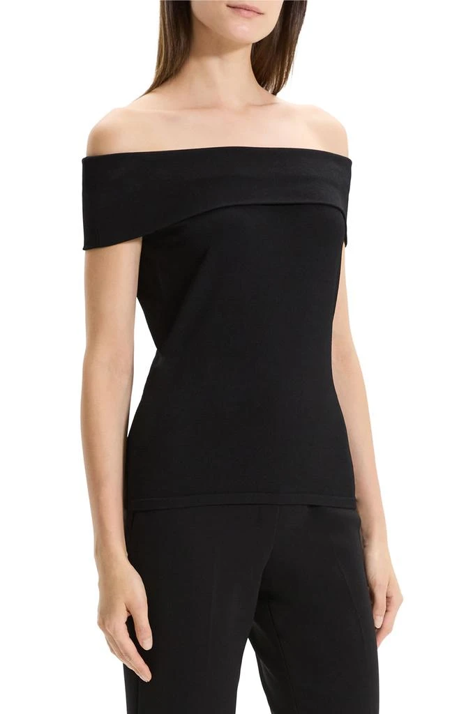 Theory Off the Shoulder Crepe Top 3