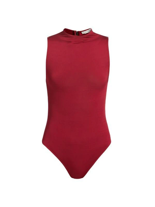 Alice + Olivia Nichol Turtleneck Sleeveless Bodysuit 7