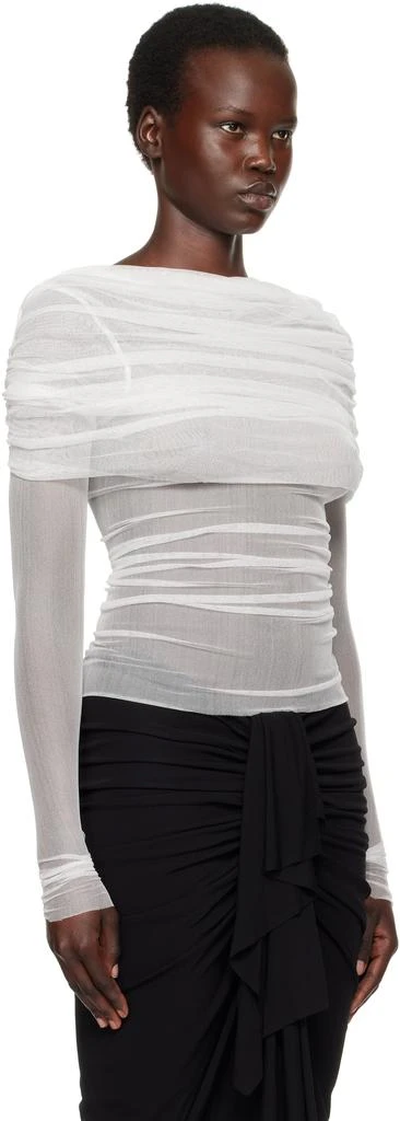 Christopher Esber White Veiled Blouse 2