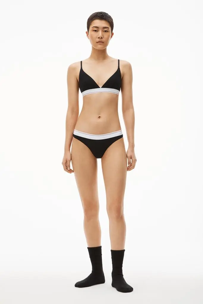 Alexander Wang Classic Thong in Ribbed Jersey