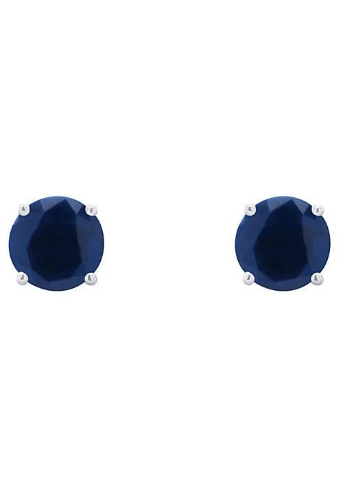 Belk 
Co. 14K Gold 5mm Round Sapphire Stud Earrings 2