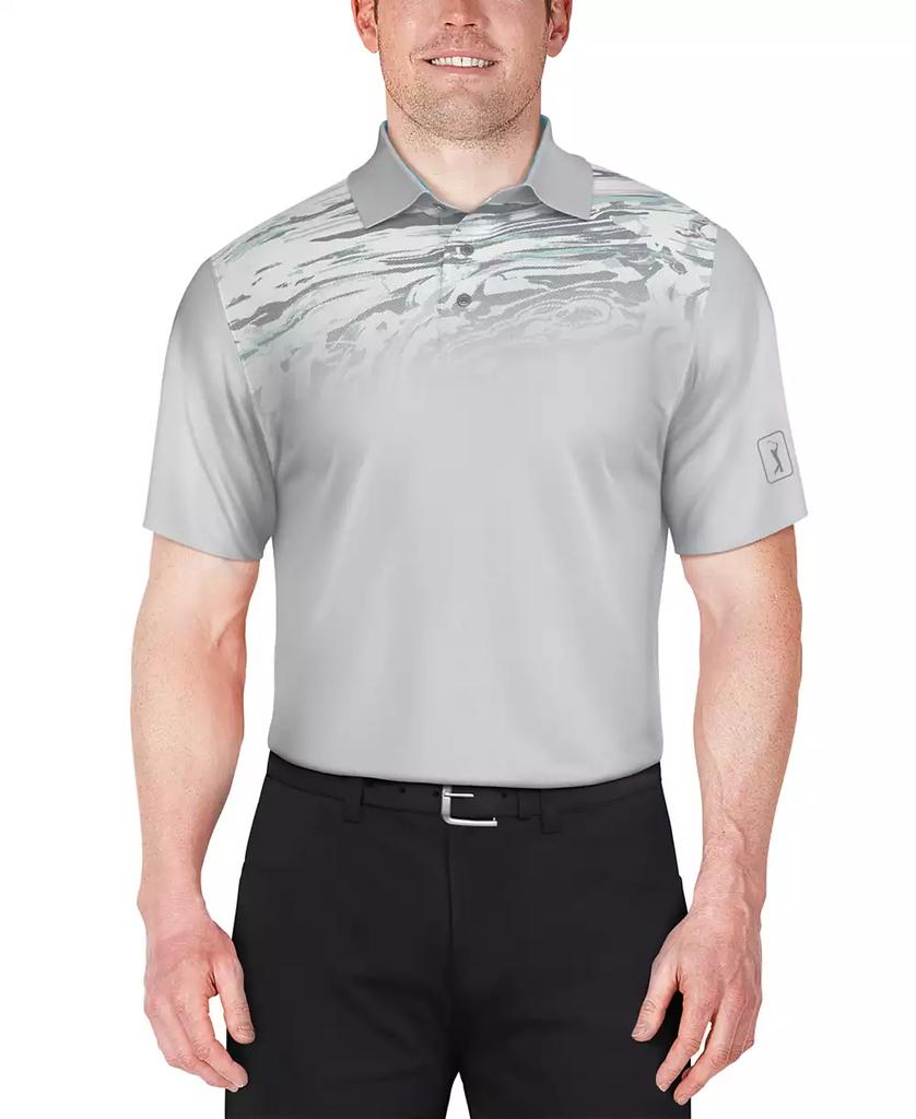 PGA TOUR Men's Marble Ombre Golf Polo Shirt