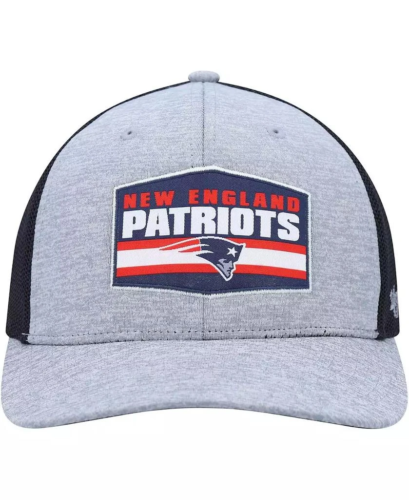 47 Brand Men's Heathered Gray, Navy New England Patriots Motivator Flex Hat 3