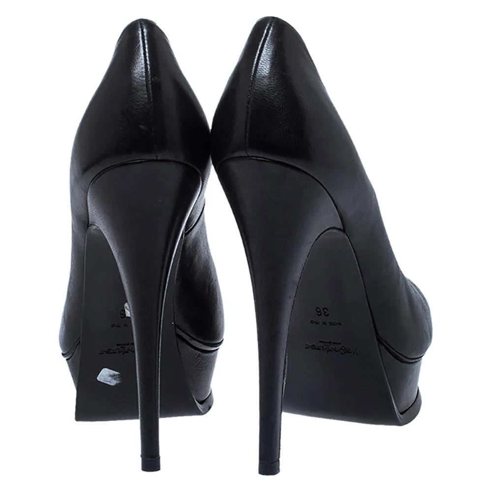 Yves Saint Laurent Saint Laurent Black Leather Tribute Pumps Size 36 5