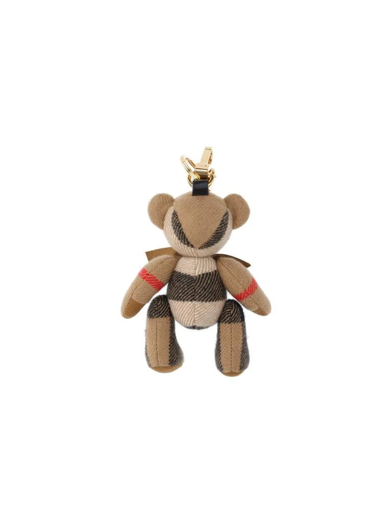Burberry "Thomas" Bear Keychain Charm, In Multicolor Cashmere 2