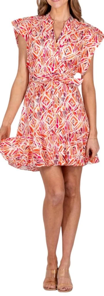 Willa Story Harper Dress In Pink Multi 1