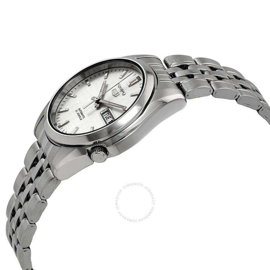 Seiko Series 5 Automatic Silver Dial Men's Watch SNK355