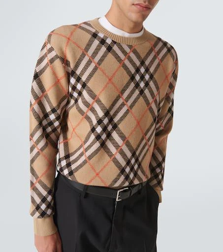Burberry Burberry Check wool-blend sweater 5
