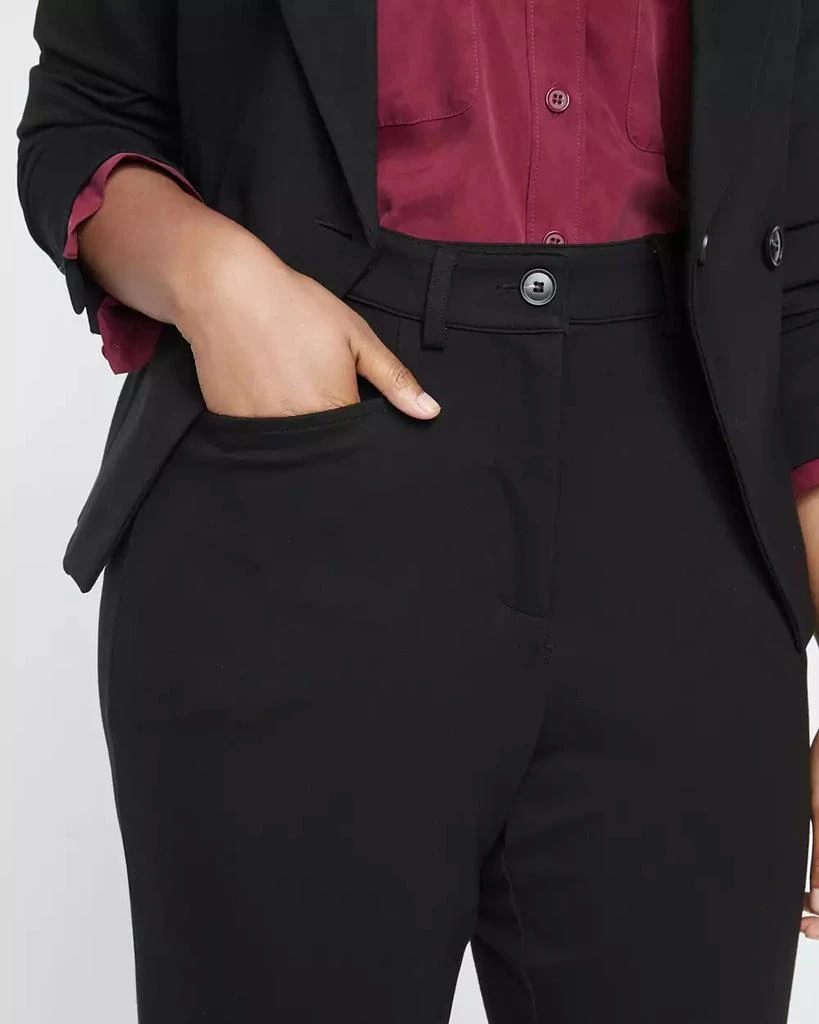 Universal Standard Plus Size Long Cigarette Ponte Pants 6