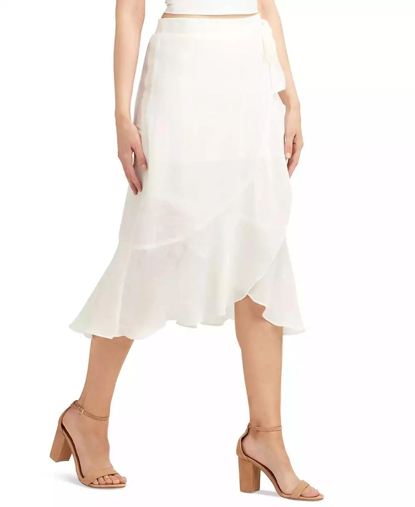 BCX Juniors' Gauzy Side-Tie Tulip-Hem Skirt 4